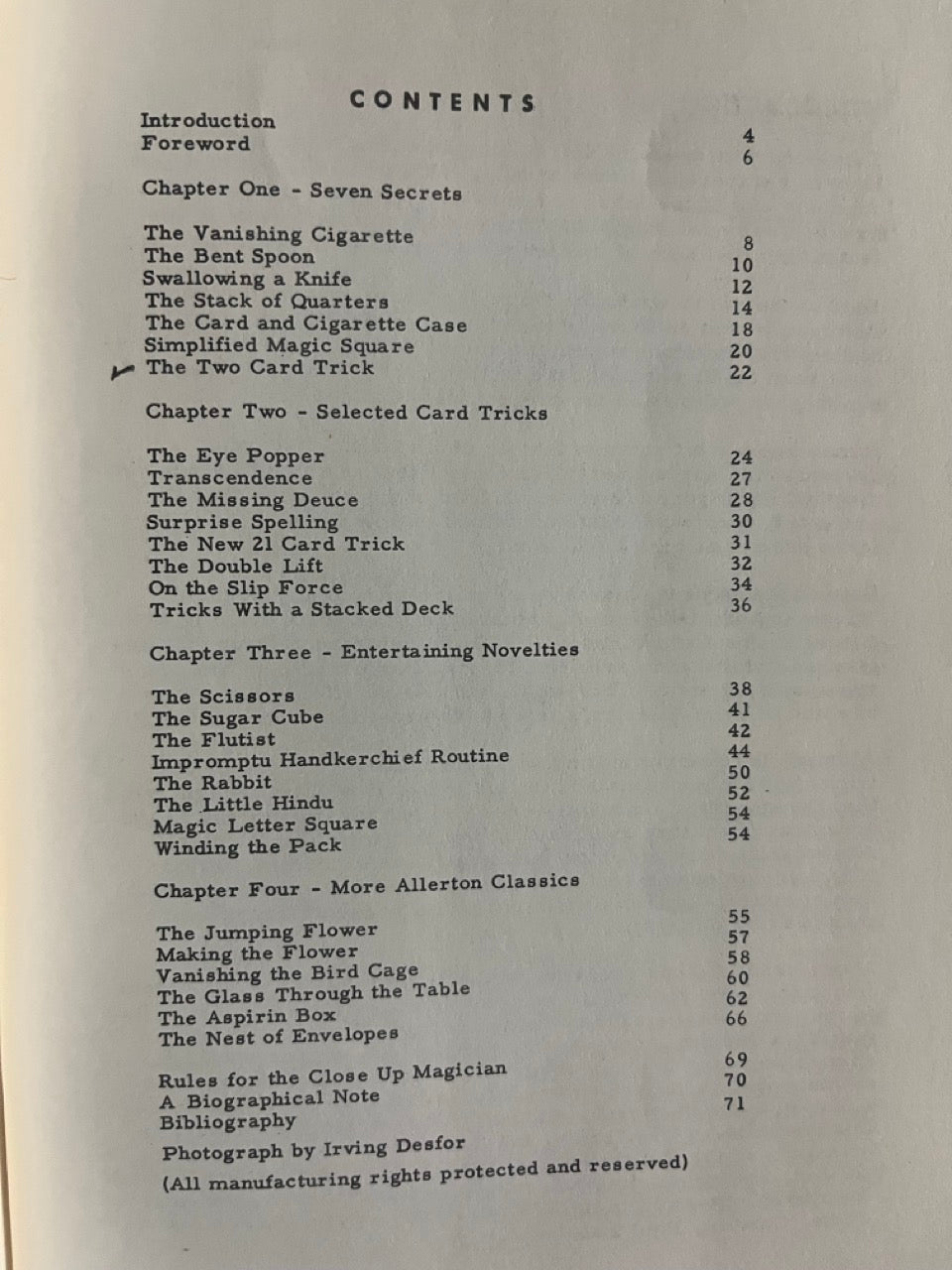 Bert Allerton's The Close-Up Magician