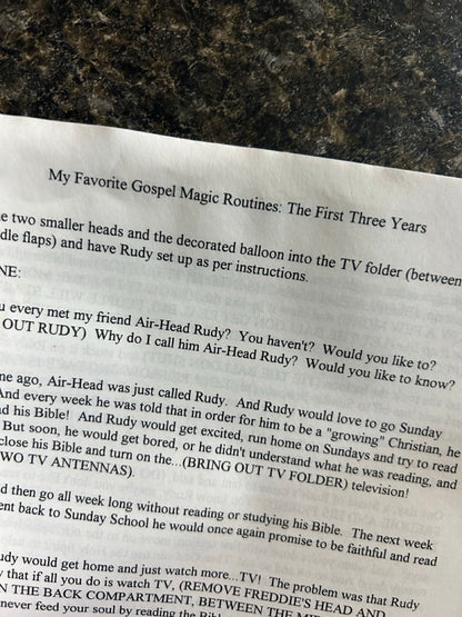 My Favorite Gospel Magic Routines: The First Three Years - Steve Taylor