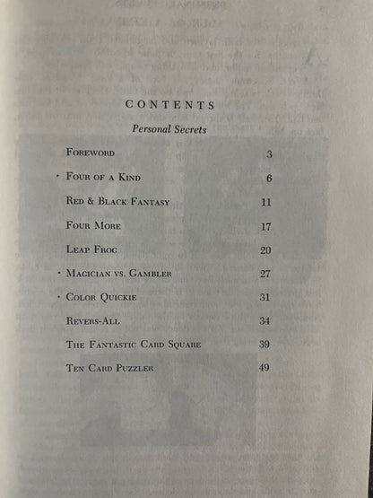 Personal Secrets - Harry Lorayne