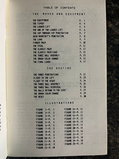The Dennis Loomis Cups and Balls Routine (1985 Revised edition)