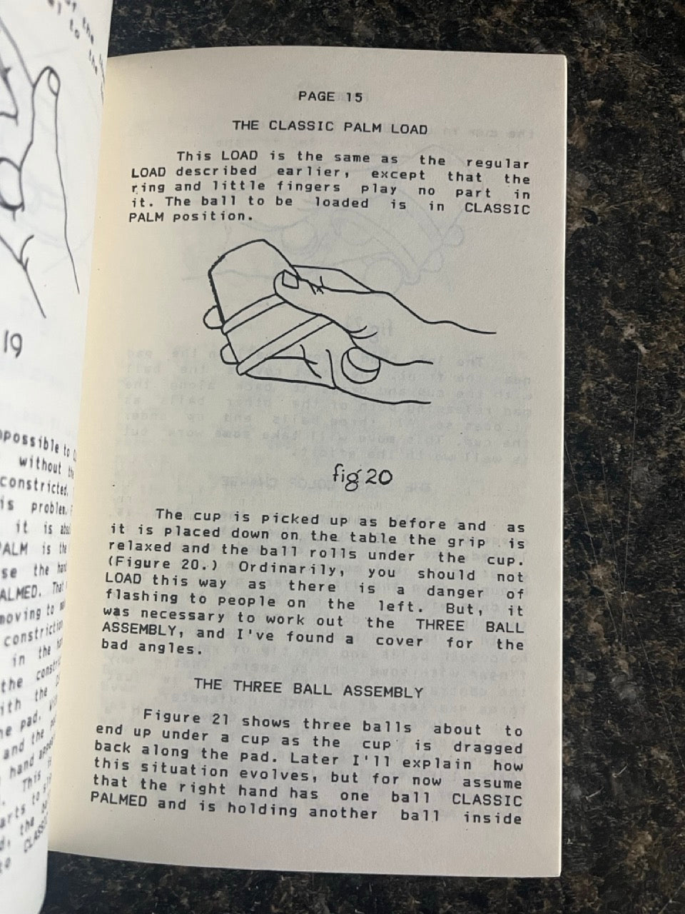 The Dennis Loomis Cups and Balls Routine (1985 Revised edition)