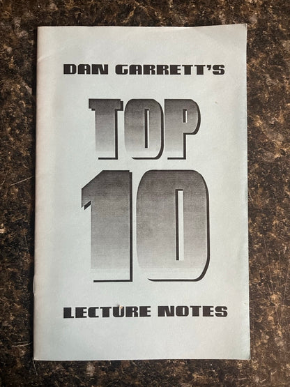Dan Garrett's Top 10 Lecture Notes