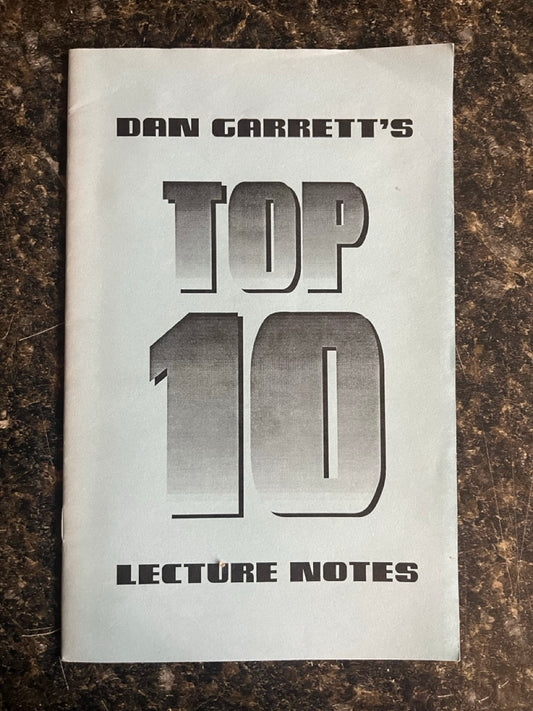 Dan Garrett's Top 10 Lecture Notes
