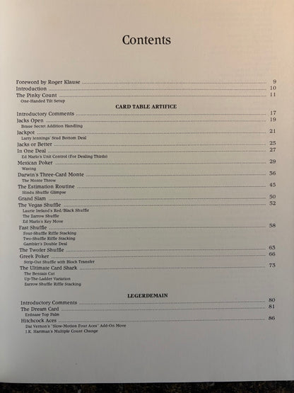 At The Card Table - Darwin Ortiz - FIRST edition