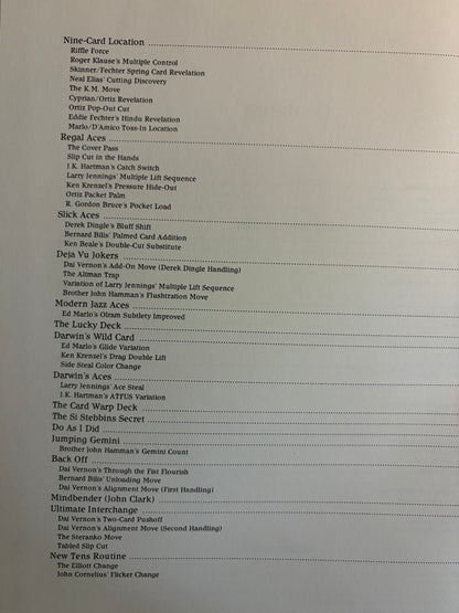 At The Card Table - Darwin Ortiz - FIRST edition