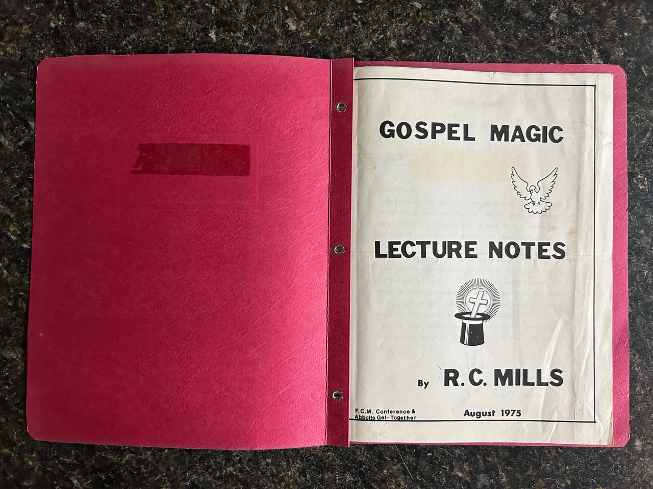 R.C. Mills - 2 Sets of Gospel Magic Notes