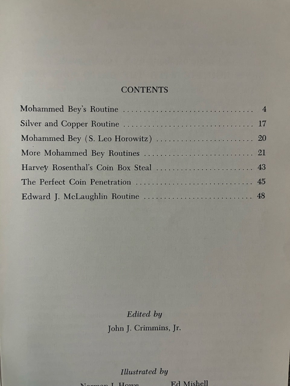 Okito Coin Box Routines - Mohammed Bey (LIKE NEW)