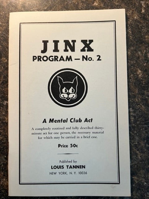 JINX Program #2: A  Mental Club Act - Max Holden