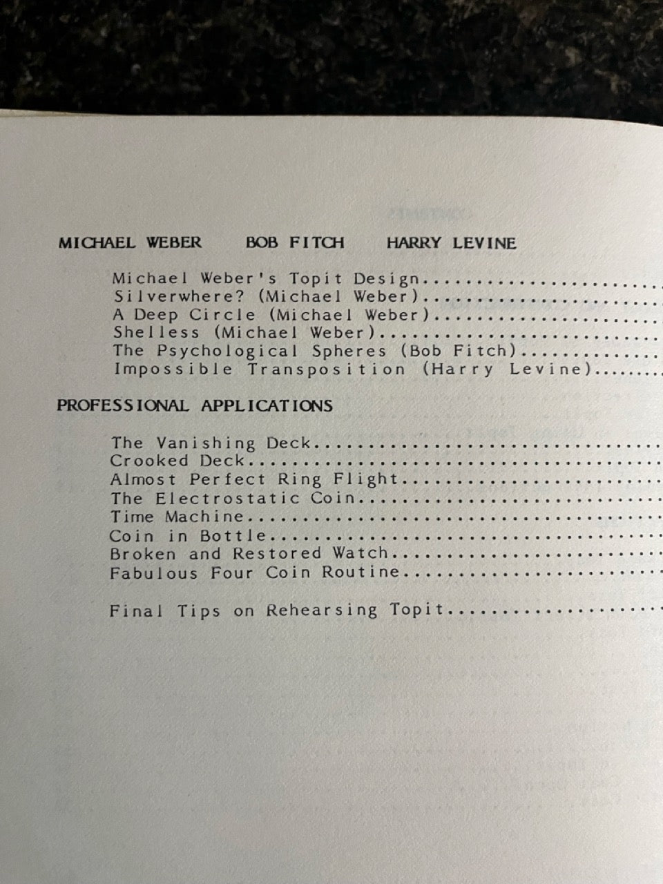 The Topit Book - Michael Ammar