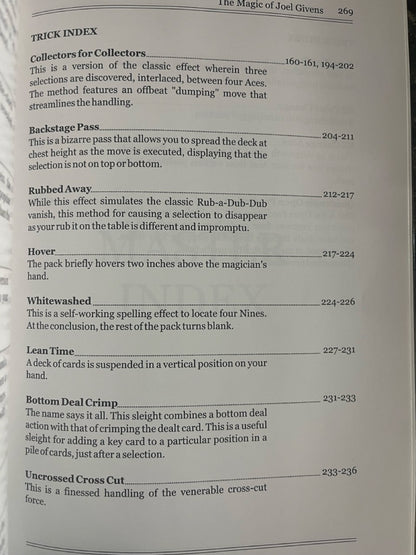 Session: The Magic of Joel Givens - Joshua Jay (used)