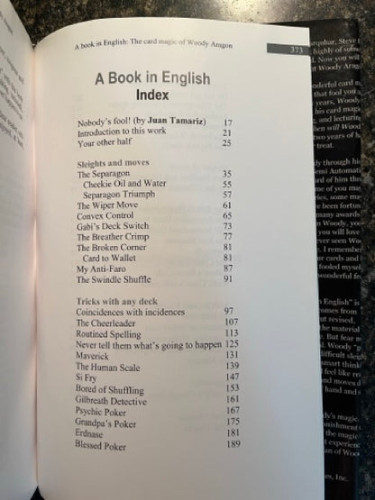 A Book In English - Woody Aragon