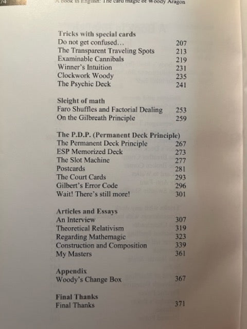 A Book In English - Woody Aragon
