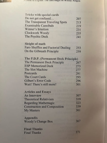 A Book In English - Woody Aragon