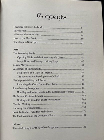 Parlour Tricks - Rhys Morgan & Robert West - SIGNED