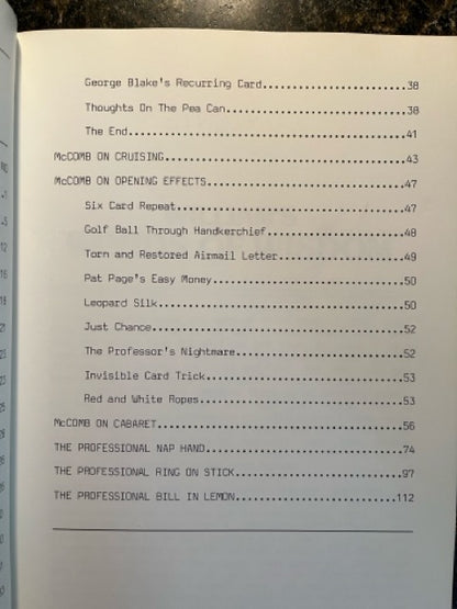 The Professional Touch - Billy McComb