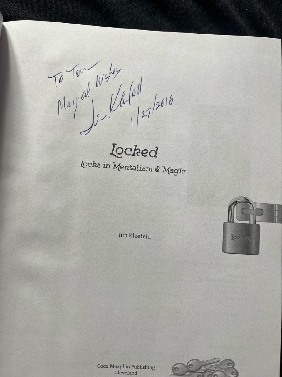 Locked - Jim Kleefeld - SIGNED