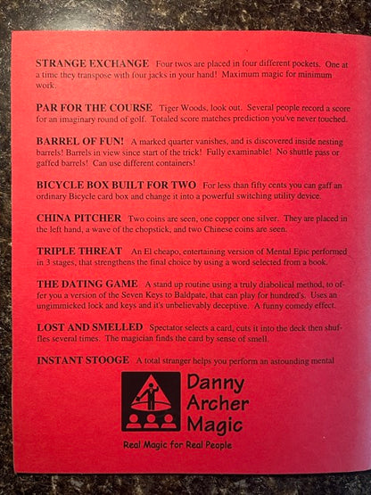 Still Working Alone - Danny Archer