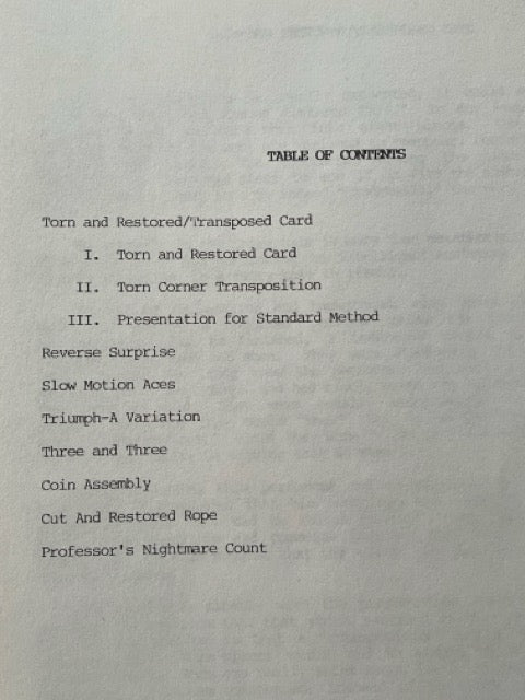 A New Look at Some Classic Close-up - Bill Okal