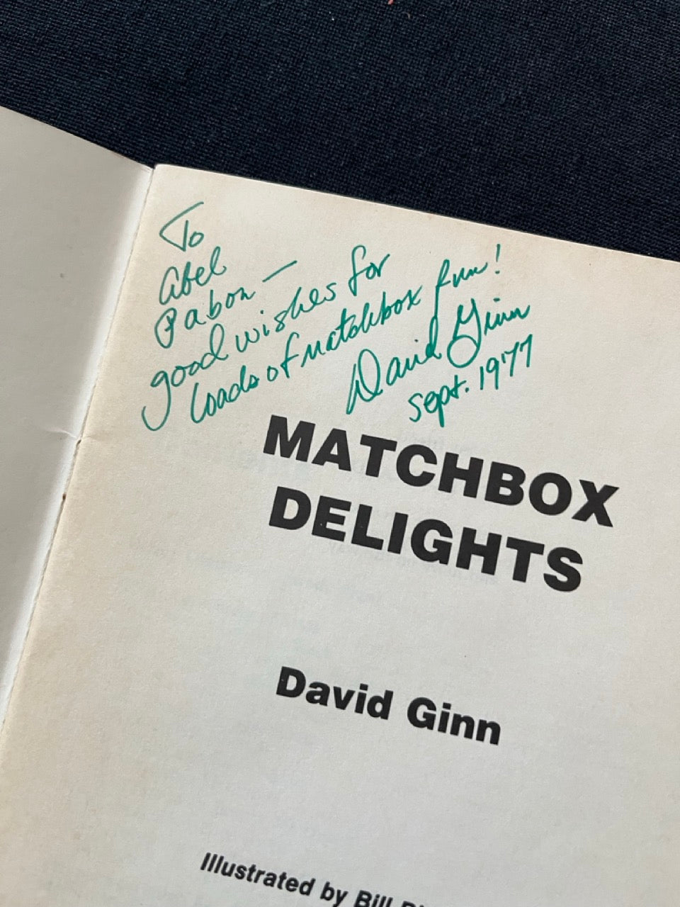 Matchbox Delights - David Ginn - SIGNED