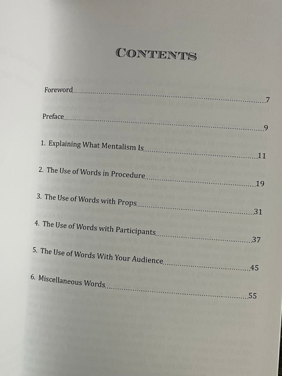 WORDS: The Foundation of Mentalism - Richard Osterlind