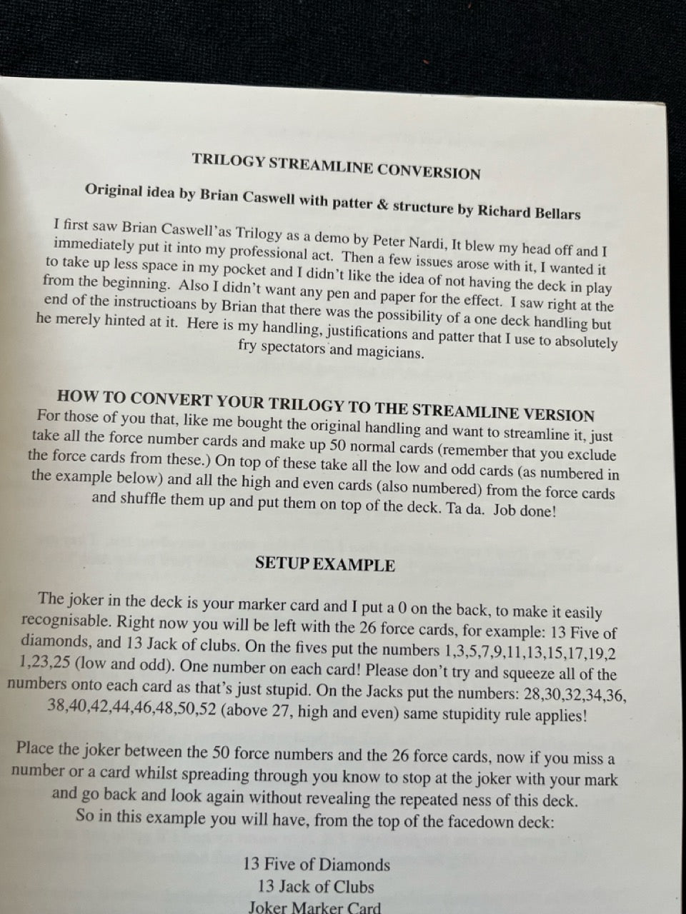 Brian Caswells Trilogy Streamline