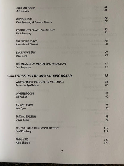 Mental Epic Compendium - Paul Romhany