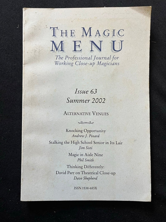 The Magic Menu (Issue 63)- Jim Sisti