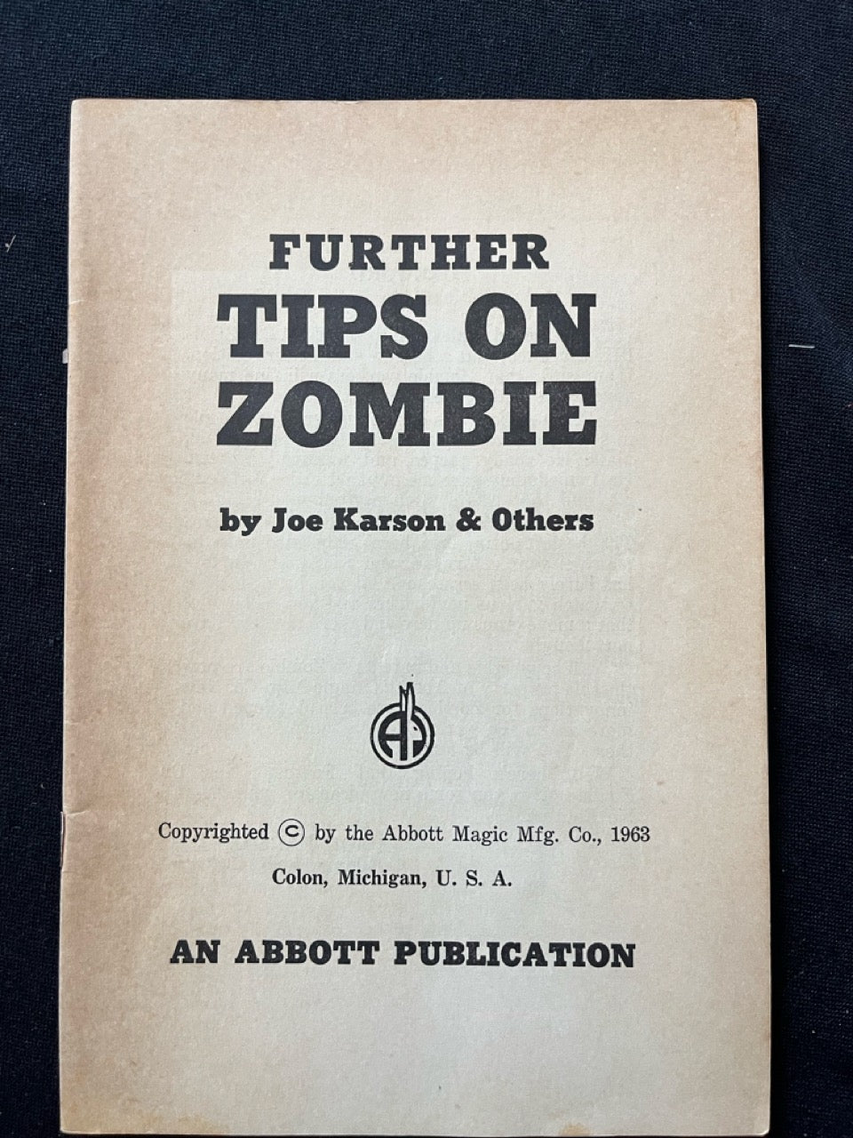 Further Tips on Zombie - Joe Karson & Neil Foster
