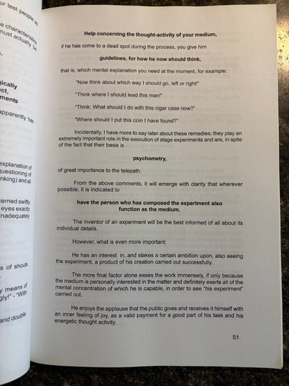 Mind Reading and Telepathy - Erik Jan Hanussen - Steinschneider