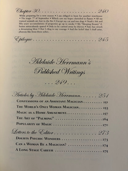 Adelaide Herrmann: Queen of Magic Memoirs (Published Writings and Collected Ephemera)