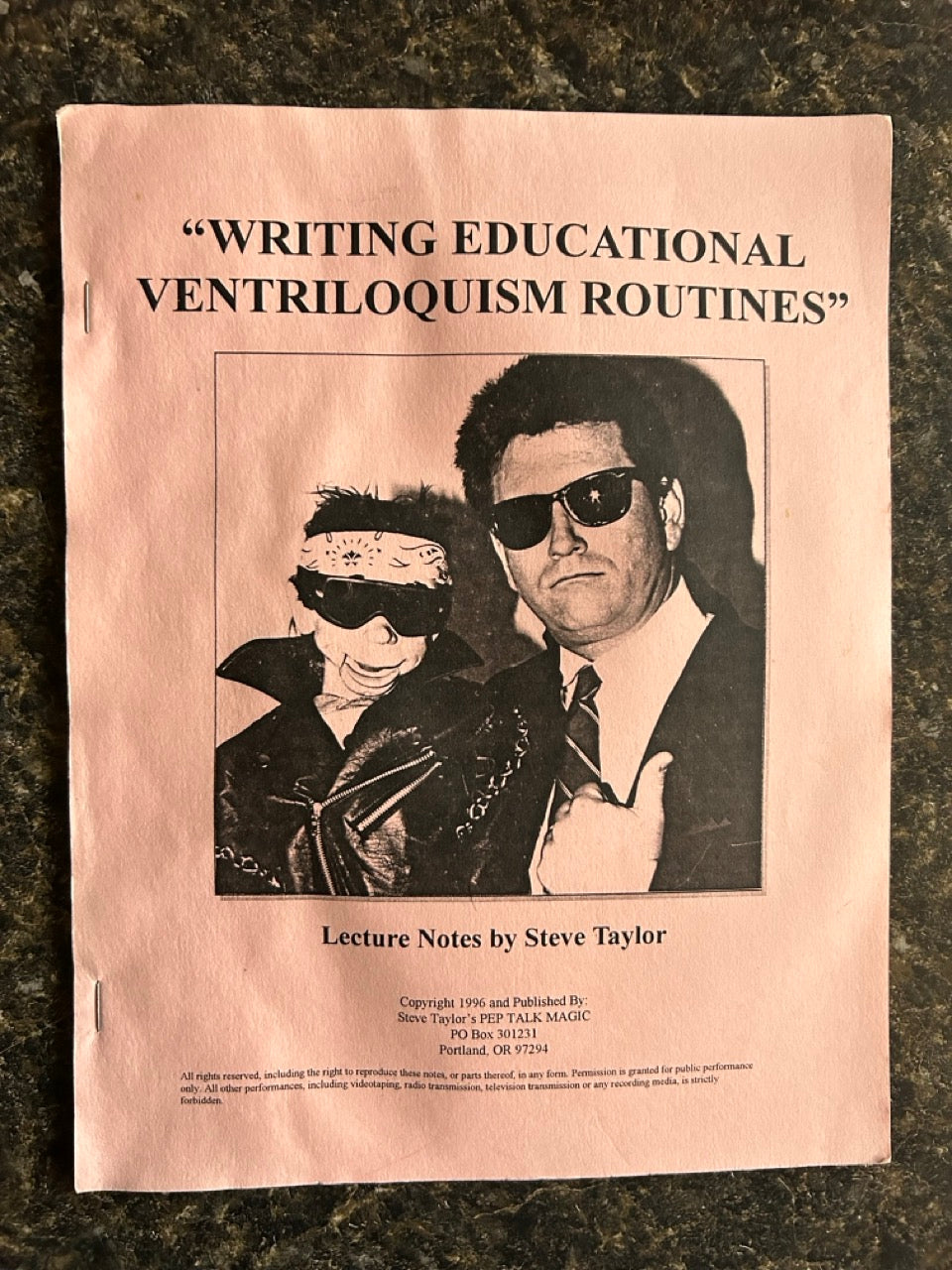 Writing Educational Ventriloquism Routines - Steve Taylor