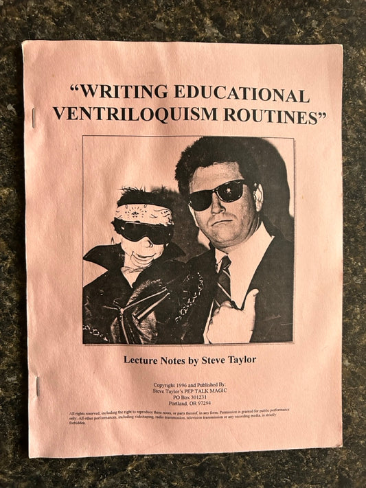 Writing Educational Ventriloquism Routines - Steve Taylor
