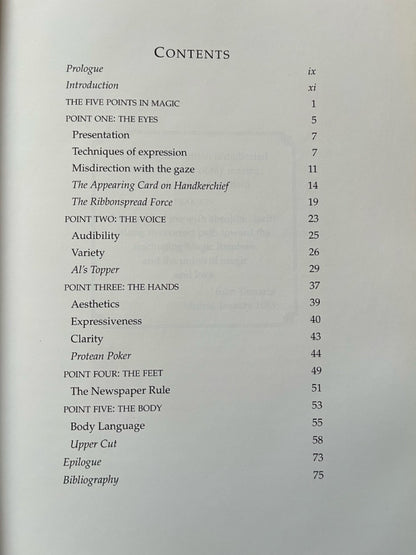 The Five Points in Magic - Juan Tamariz (USED)