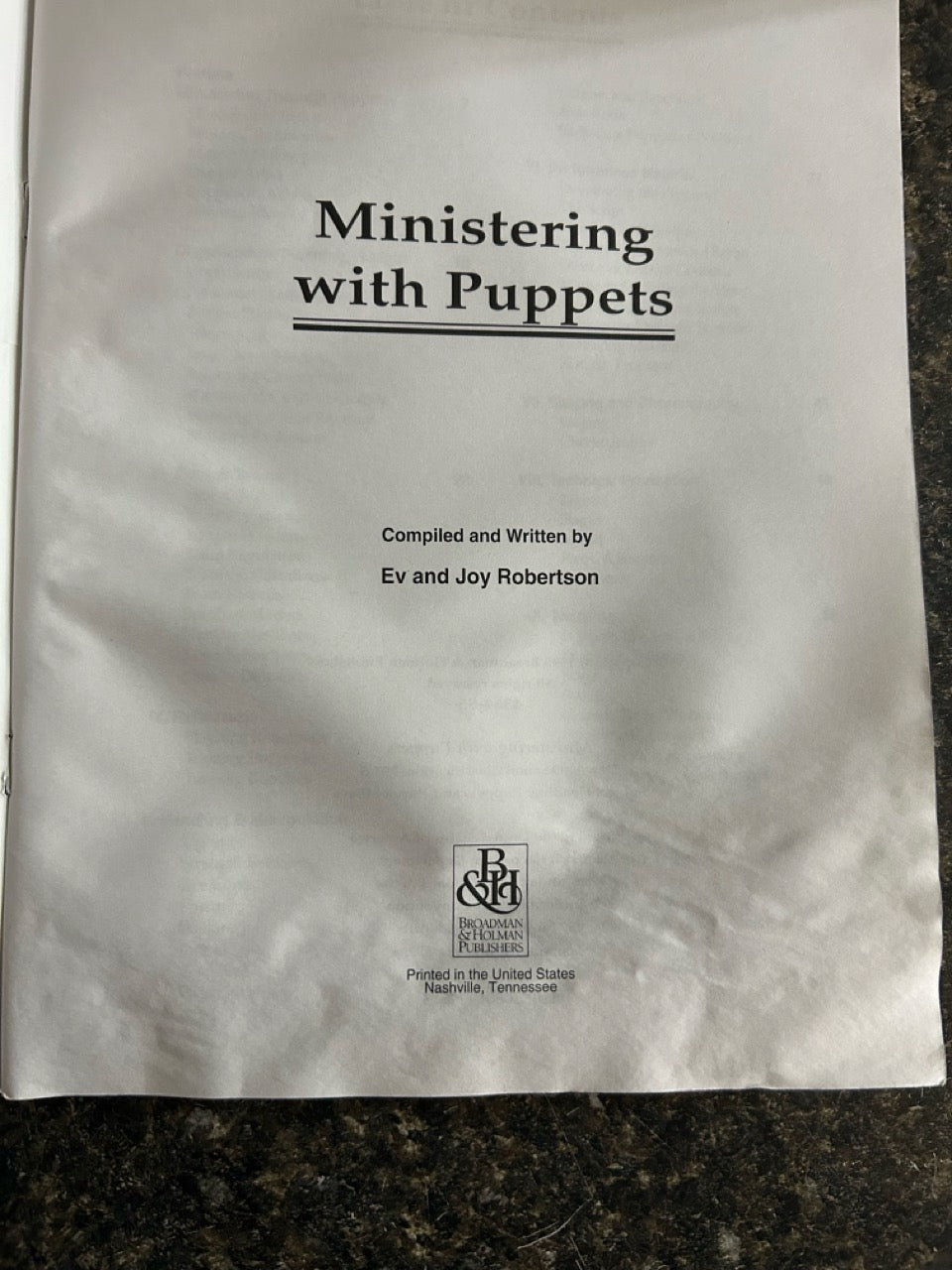 Ministering With Puppets - Ev & Joy Robertson