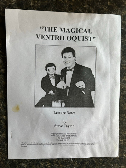 The Magical Ventriloquist - Steve Taylor