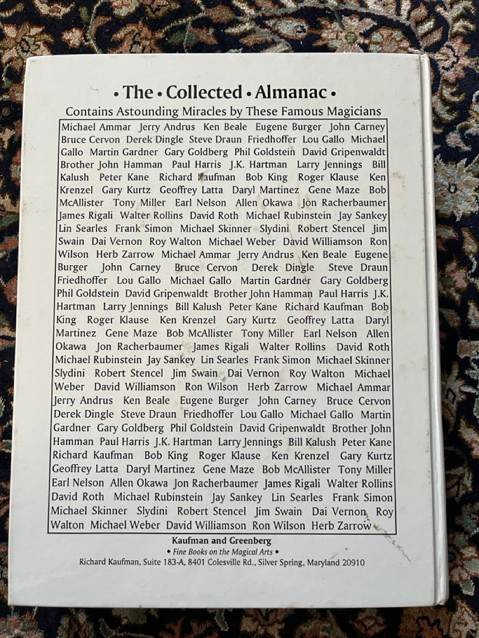 The Collected Almanac - Richard Kaufman (Used)