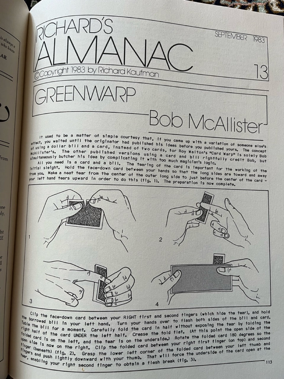 The Collected Almanac - Richard Kaufman (Used)