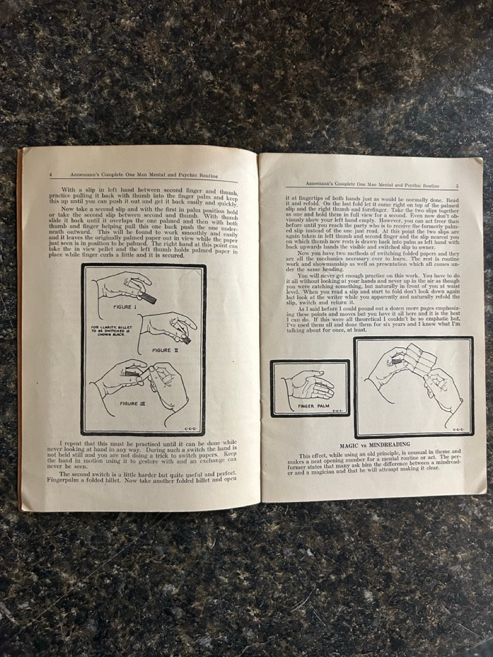Annemann's Complete One Man Mental and Psychic Routine