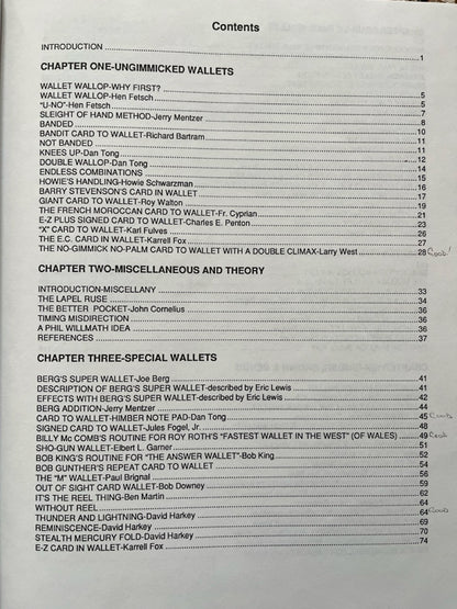 Card To Wallet: The Book - Jerry Mentzer