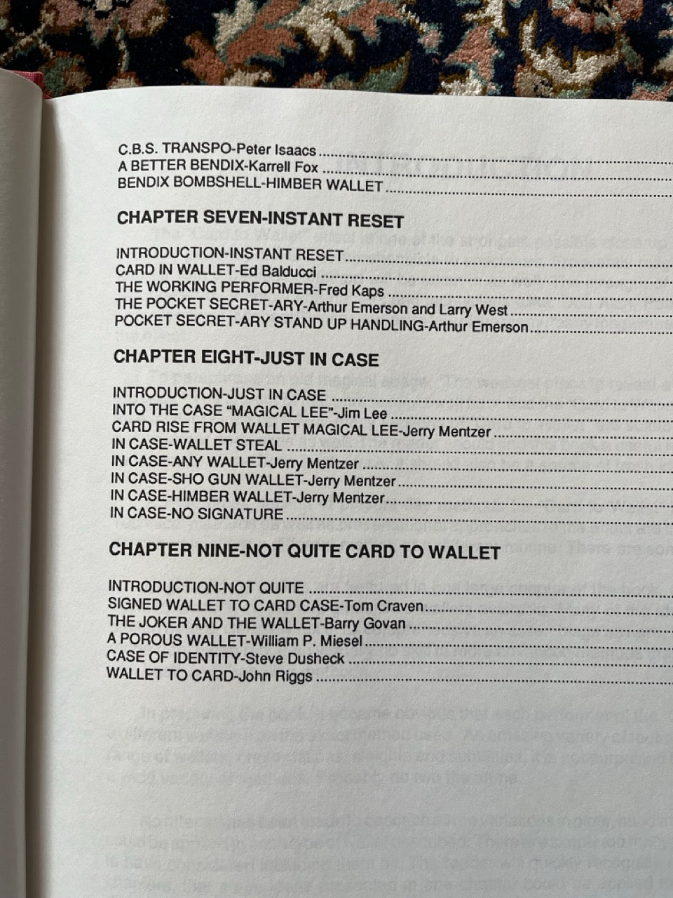 Card To Wallet: The Book - Jerry Mentzer