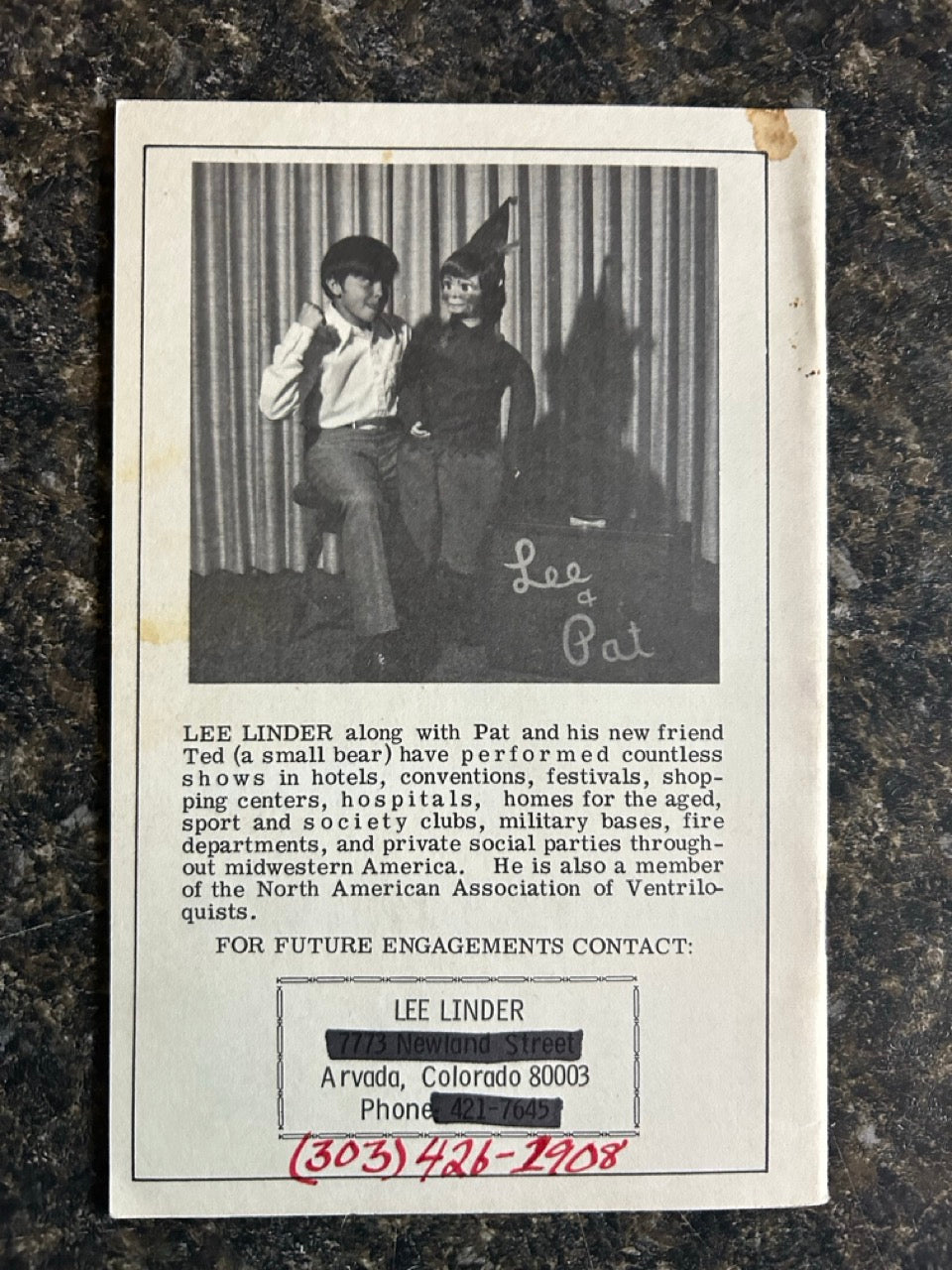 Lee Linder explains how anyone can be a ventriloquist - including YOU!
