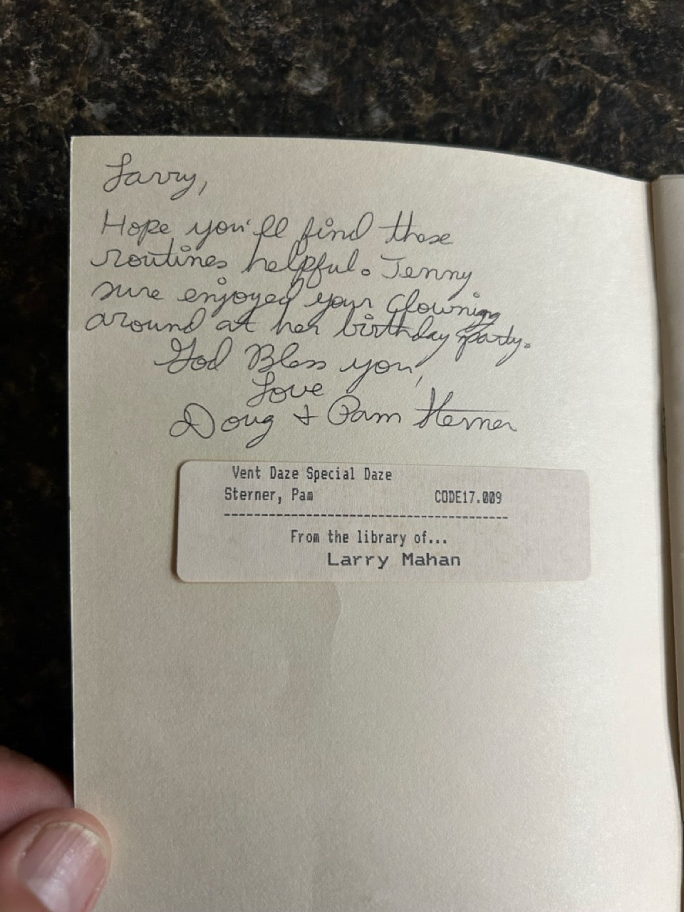 Vent Daze Booklets - Pam Sterner - SIGNED
