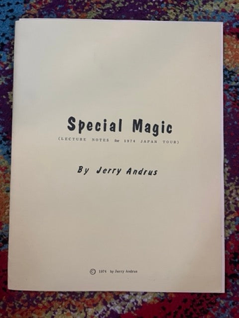 Special Magic - Jerry Andrus - SIGNED