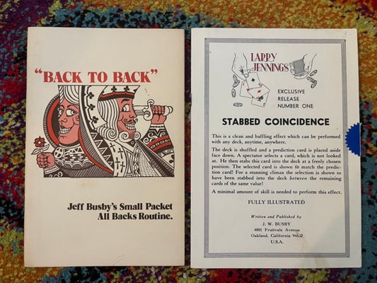 Jeff Busby Set of 2 Booklets