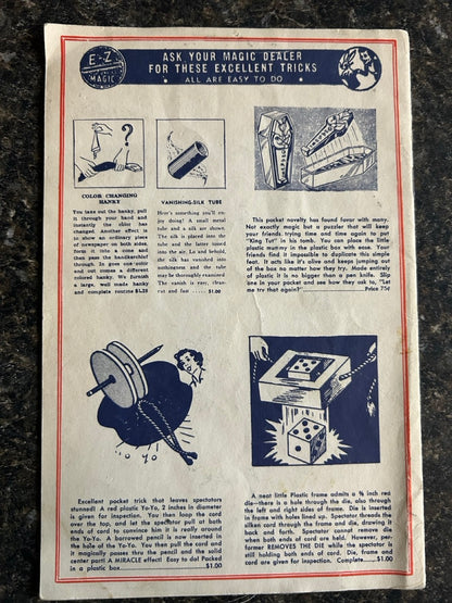 102 E-Z Magic Tricks - D. Robbins (1944 edition)