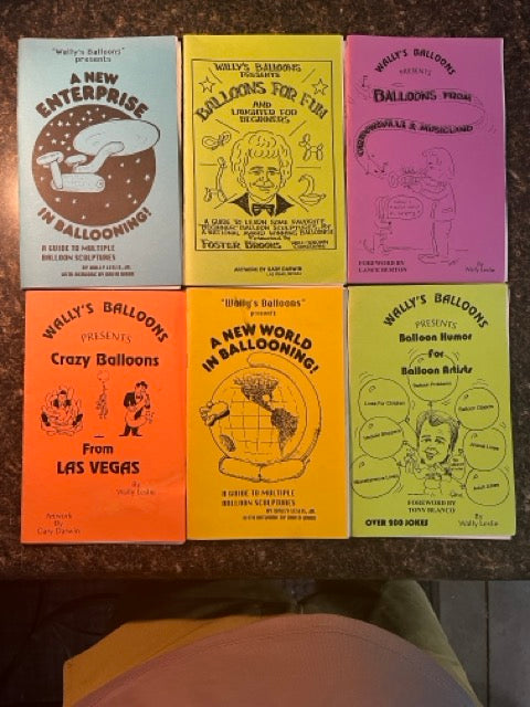 Balloon Book Lot #1  (6 Booklets) = Wally Leslie