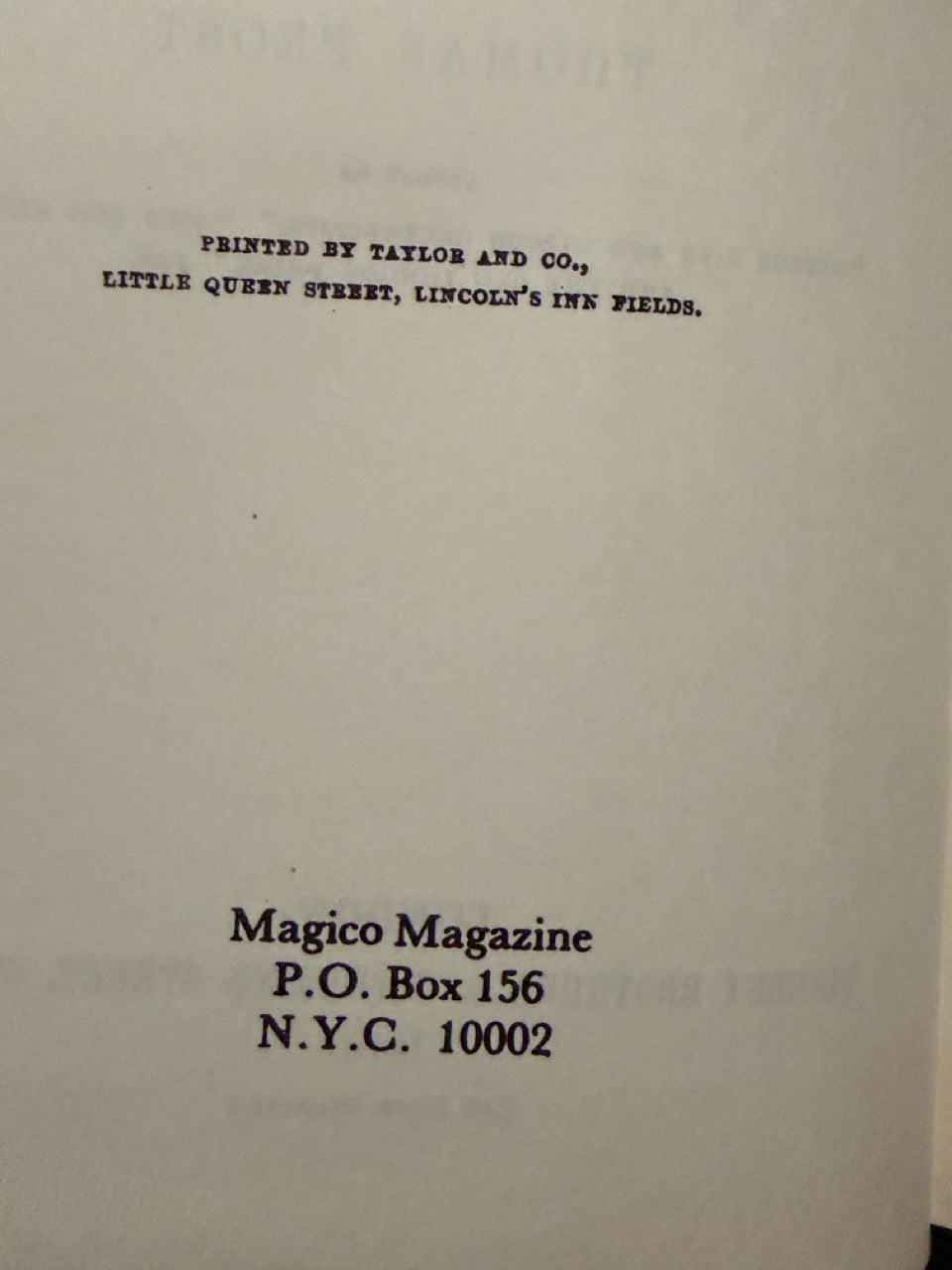 The Lives Of The Conjurors - Thomas Frost (Magico Republication)