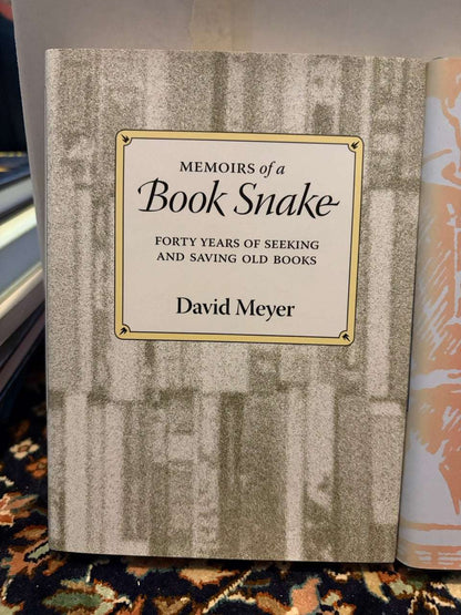 Inclined Toward Magic & Memoirs of a Book Snake - David Meyer - SIGNED