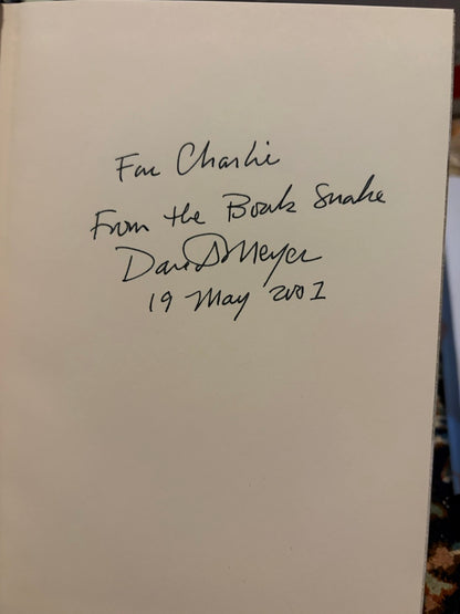 Inclined Toward Magic & Memoirs of a Book Snake - David Meyer - SIGNED