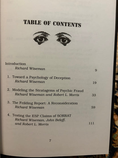 Deception & Self-Deception - Richard Wiseman
